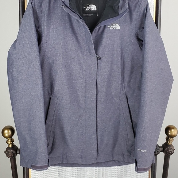 THE NORTH FACE  Insulated Hooded Gray Diamond Jacket Coat - Picture 4 of 7